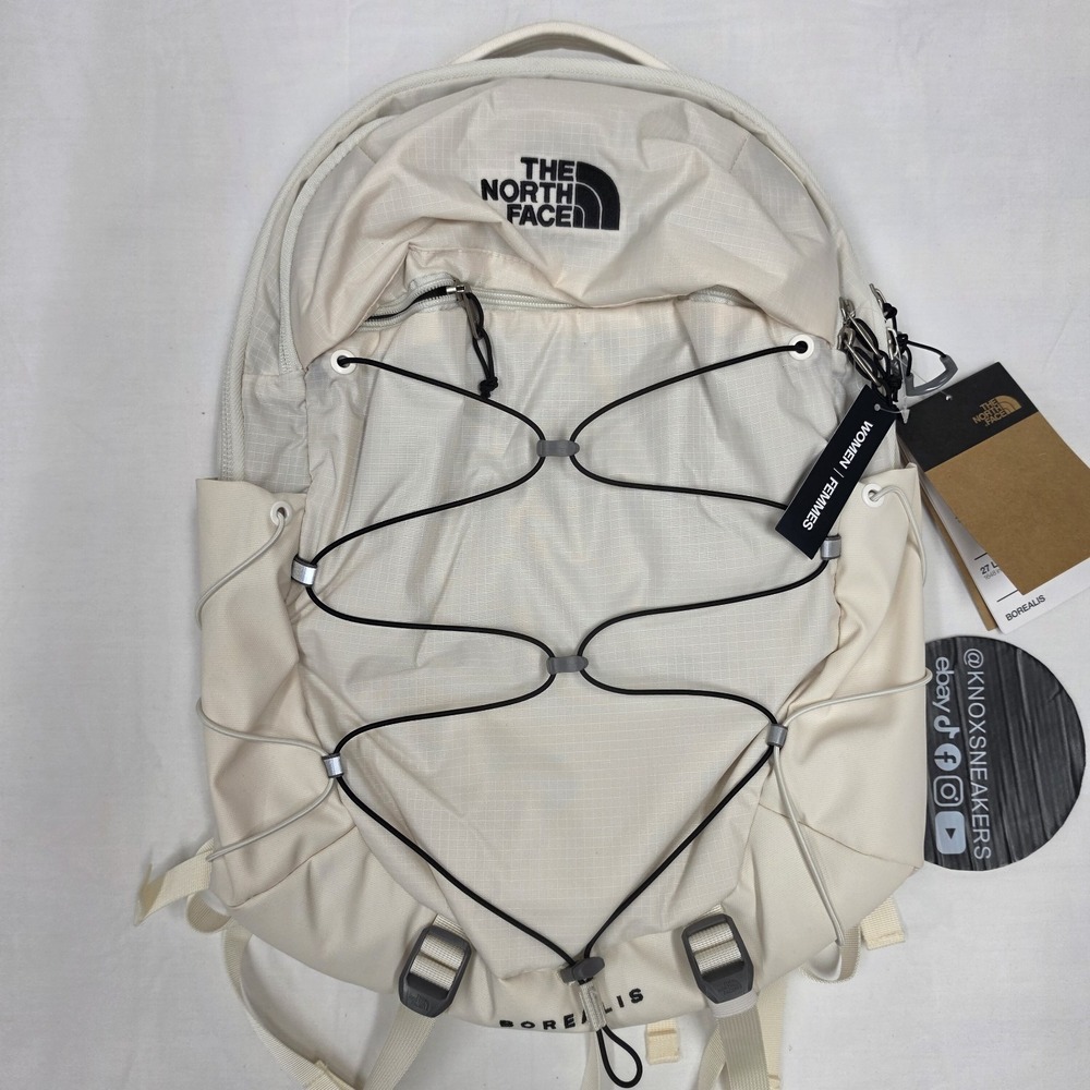The North Face Women's Borealis Commuter Laptop 27L Backpack  Gardenia White NEW